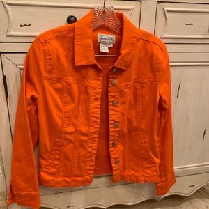 Denim jacket Orange